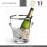 Ведро SEAU A CHAMPAGNE для бутылок, платиновый обод, PEUGEOT VIN, Франция