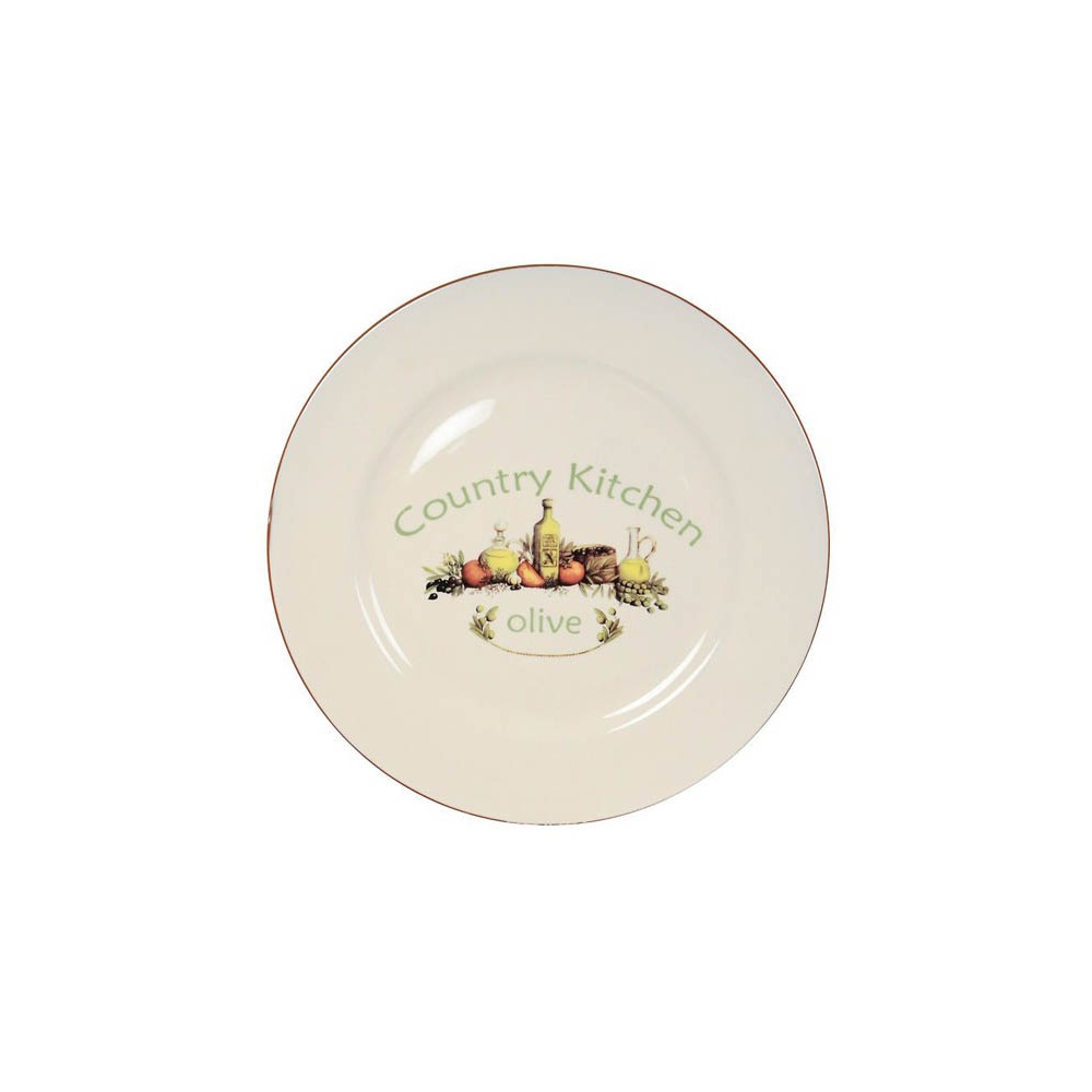 Закусочная тарелка Олива, D 21 см, Terracotta