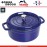 Кастрюля чугунная La Cocotte , 3.8 л, D 24 см, эмаль цвет синий, Staub