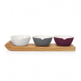 Подставка для подачи соусов, 3 ячейки, дерево, серия Get Together, Brabantia