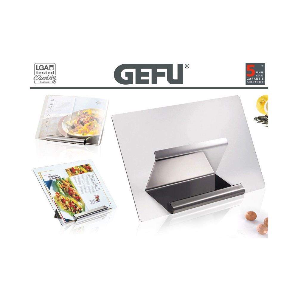 Подставка для кулинарной книги, акрил, нержавеющая сталь, GEFU