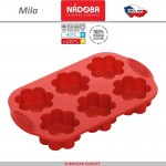 Силиконовая форма MILA для маффинов "Цветок", 6 ячеек, Nadoba