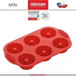 Силиконовая форма MILA для кексов саварин, 6 ячеек, Nadoba