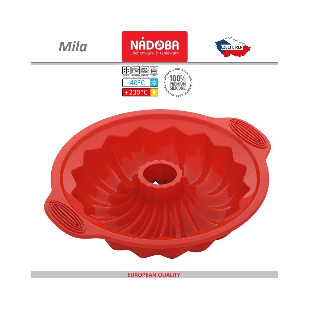 Силиконовая форма MILA для фигурного кекса с серединкой, D 25.5 см, Nadoba