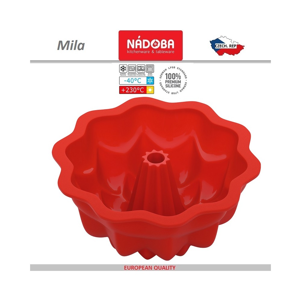 Силиконовая форма MILA для фигурного кекса с серединкой, D 22.5 см, Nadoba