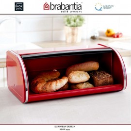 Хлебница ROLL Top с крышкой-слайдером, L 44.5 см, красный, Brabantia
