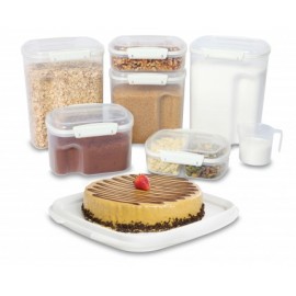 Контейнер с мерным стаканом, 2,4 л, эко-пластик пищевой, серия Bake IT, SISTEMA