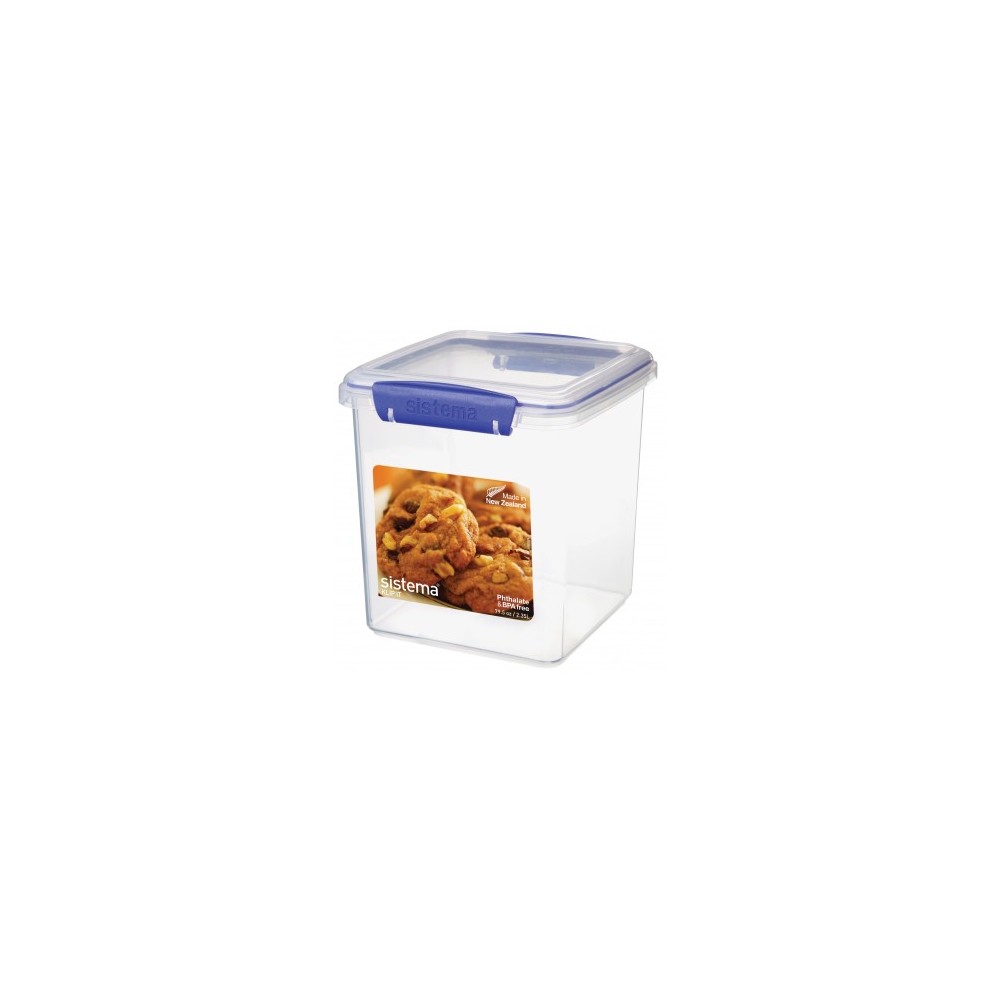 Контейнер для печенья, 2,35 л, эко-пластик пищевой, серия Klip IT, SISTEMA