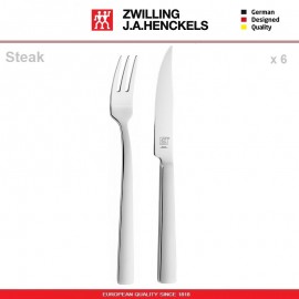 Набор Steak для стейка: 6 вилок и 6 ножей, сталь 18/10, Zwilling