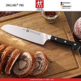 Нож Сантоку, лезвие 18 см, профессиональная сталь, серия PRO, Zwilling