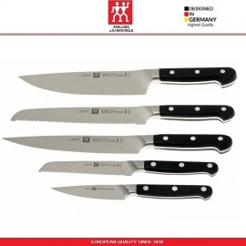Набор ножей PRO, 5 предметов на подставке, профессиональная сталь, Zwilling