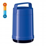 Пищевой термос, 1,4 л, 2 контейнера, полипропилен, стекло, синий, серия ROCKET, Emsa