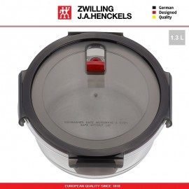 Контейнер Gusto многофункциональный круглый, 1300 мл, стекло жаропрочное, Zwilling