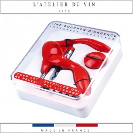 Подарочный набор L'Atelier Du Vin сомелье: штопор экстренный красный, запасная спираль, обрезатель фольги