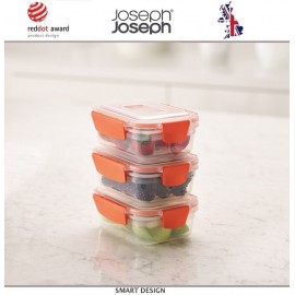 Контейнеры NEST Lock для пищевых продуктов, 3 шт по 540 мл, Joseph Joseph, Великобритания