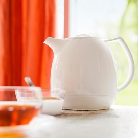 Заварочный чайник с ситечком, 1 л, ABS белый, серия ELLIPSE, Emsa
