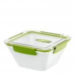 Ланч-бокс Bento Box, 1,5 л, пищевой белый-зеленый, серия Let's Go, Emsa