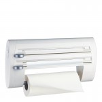 Диспенсер 3 в 1 для бумажного полотенца, фольги, пленки SUPERLINE, L 40 см, белый, Emsa