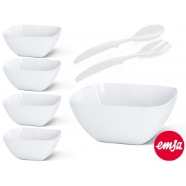 Набор для сервировки салата Vienna, 7 предметов, SAN белый, Emsa