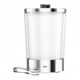 Ведерко для льда со щипцами и крышкой, SAN сталь 18/10, серия FLOW, Emsa