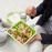 Ланч-бокс Bento Box, 1,5 л, пищевой белый-зеленый, серия Let's Go, Emsa