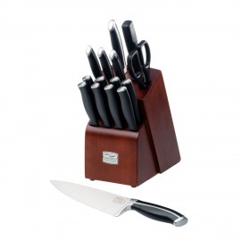 Набор кухонных ножей на подставке, 16 предметов, профессиональная сталь, серия Belmont, Chicago Cutlery