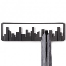 Вешалка настенная skyline черная, L 49,5 см, W 3 см, H 15 см, Umbra