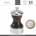 Мельница Palace дерево-серебро для соли, H 10 см, PEUGEOT