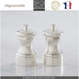Мельница Mignonnette серебро для соли, H 10 см, PEUGEOT