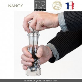 Мельница NANCY для перца, H 22 см, акрил прозрачный, PEUGEOT