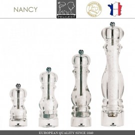 Мельница NANCY для соли, H 22 см, акрил прозрачный, PEUGEOT