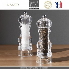 Мельница NANCY для соли, H 30 см, акрил прозрачный, PEUGEOT