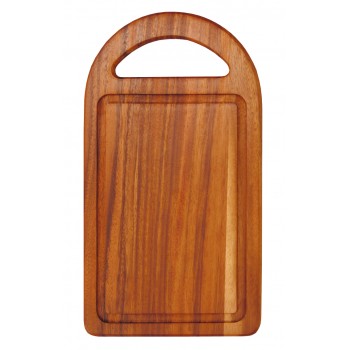 Доска разделочная с желобком и ручкой, L 35 см, W 19,5 смдерево акации, Oriental Way