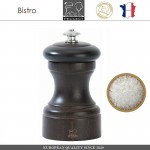 Мельница Bistro для соли, H 10 см, темное дерево, Peugeot