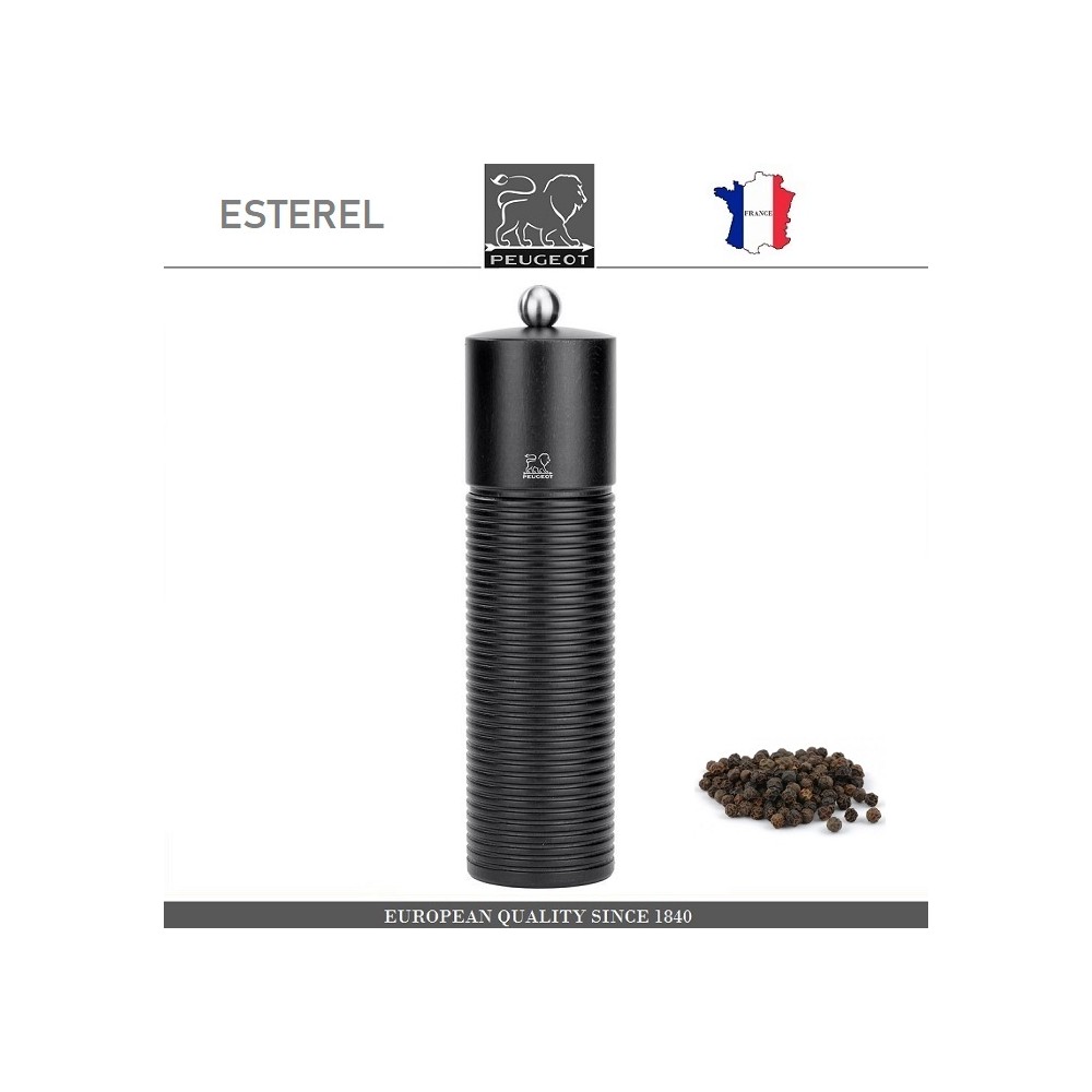 Мельница Esterel для перца, H 21 см, бук, сталь, PEUGEOT