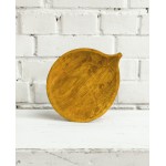 Тарелка деревянная ручной работы "Осина" , L 25 см, D 20.5 см, массив дуба светлый, FUGA