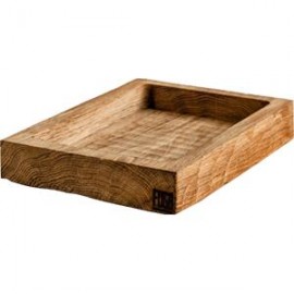 Лоток-поднос "Снег", L 27 см, W 20 см, H 5 см, светлое дерево дуба, FUGA