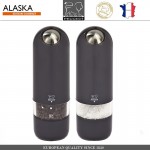 Набор автоматических мельниц Alaska для соли и перца, подсветка, черный, PEUGEOT