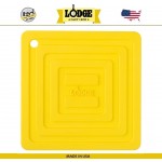 Подставка-прихватка для горячего, L 17.5 см, W 17.5 см, желтый, силикон жаропрочный, Lodge