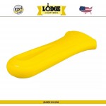 Накладка-прихватка NEW на ручку силиконовая, L 14.5 х 6.4 см, желтый, Lodge, США