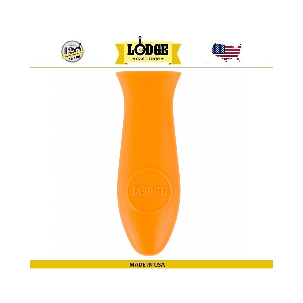 Накладка-прихватка на ручку силиконовая, L 14.3 см, оранжевый, Lodge