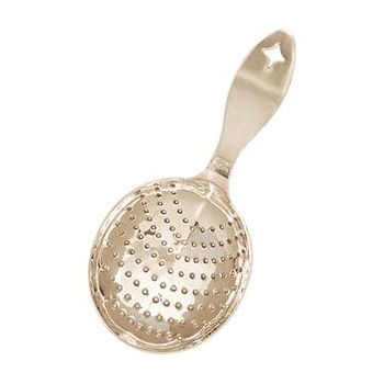 Стрейнер овальный, сталь, серебряное покрытие, серия Luxe, Bonzer