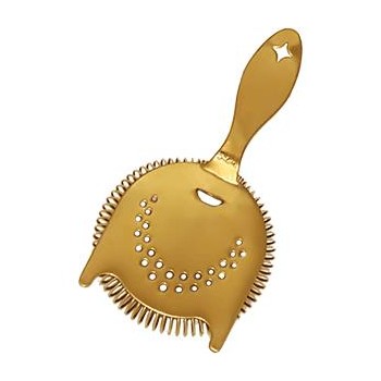 Стрейнер с ушками, сталь, золотое покрытие, серия Luxe, Bonzer