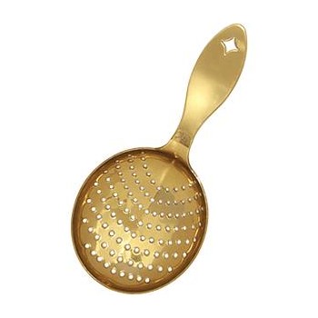 Стрейнер овальный, сталь, золотое покрытие, серия Luxe, Bonzer