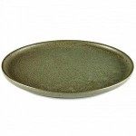Мелкая тарелка, D 21 см, H 1,5 см, керамика ручной работы, цвет зеленый, серия Surface, Serax