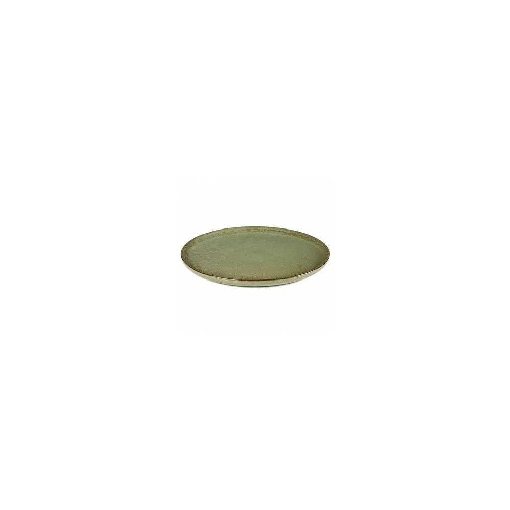 Мелкая тарелка, D 27 см, H 1,5 см, керамика ручной работы, цвет зеленый, серия Surface, Serax