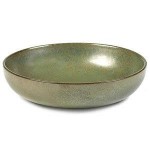 Миска (салатник), D 16 см, H 4 см, керамика ручной работы, цвет зеленый, серия Surface, Serax