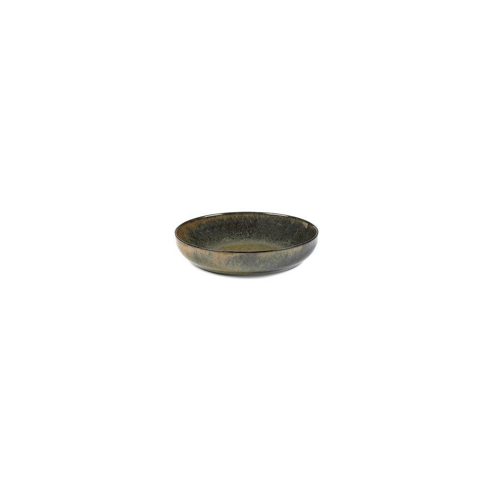 Миска (салатник), D 19 см, H 4 см, керамика ручной работы, цвет серый, серия Surface, Serax