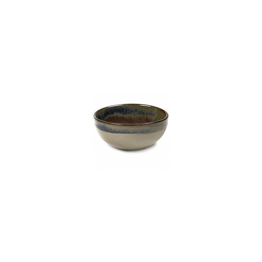 Миска (салатник), D 9 см, H 4 см, керамика ручной работы, цвет серый, серия Surface, Serax