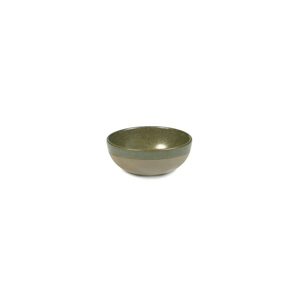 Миска (салатник), D 11 см, H 4,5 см, керамика ручной работы, цвет зеленый, серия Surface, Serax